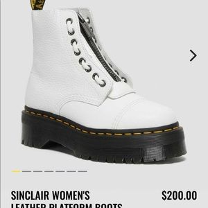 Worn once white Sinclair’s, perfect condition.